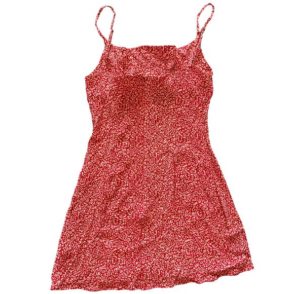 Reformation Dresses & Skirts - Reformation Red Abstract Print Mini Dress Size 6